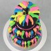 Drip Cake - Neon Drip 3 Tier cake (D,V)
